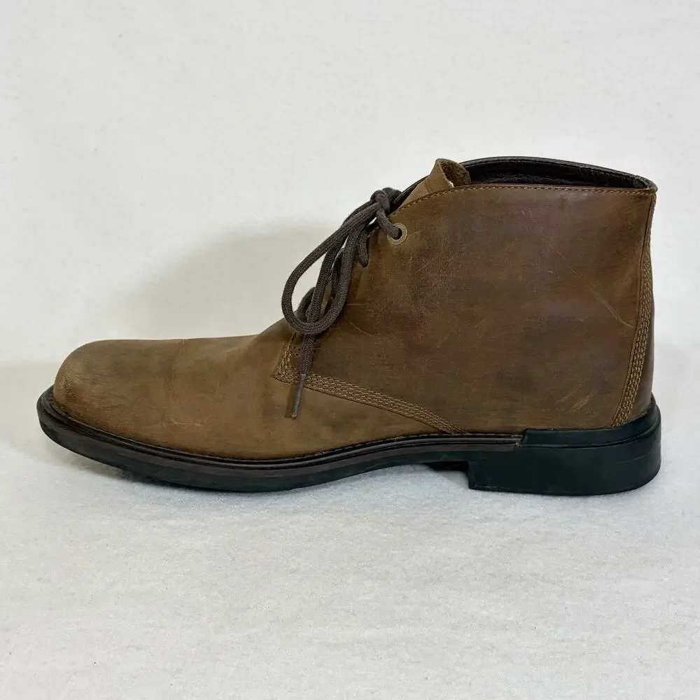 Timberland Chukka Boots Mens Size 10.5 Leather Waterproof Lace Up